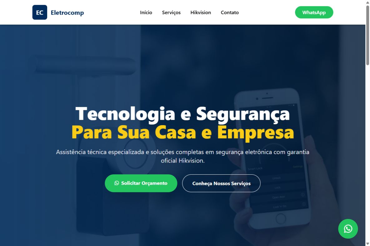 Página pública de Eletrocomp